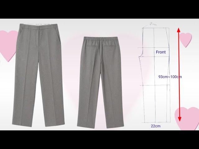 Making suit pants / pattern drafting. Drawing patterns