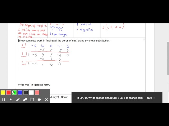 Quiz: Finding Zeros of Polynomial Functions Written in Standard Form