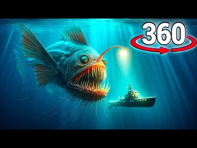 360° / VR  Scary Deep Sea Creatures Movie | Terrifying Deep Sea Creatures Video | Thalassophobia