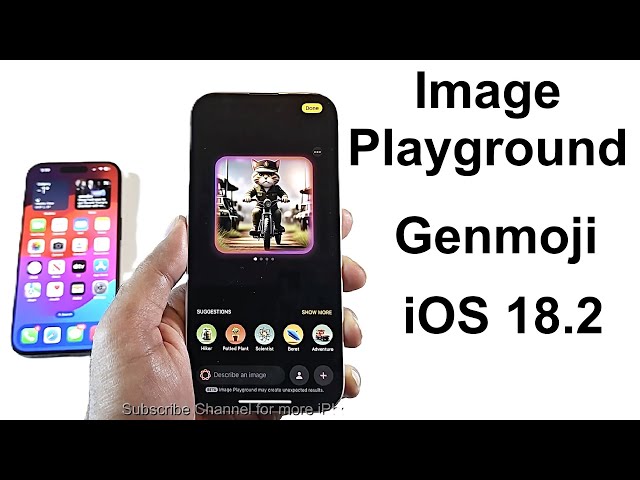 iOS 18.2 - How to Use Image Playground and Genmoji on iPhone 16, 16 Plus, 16 Pro, 16 Pro Max etc.