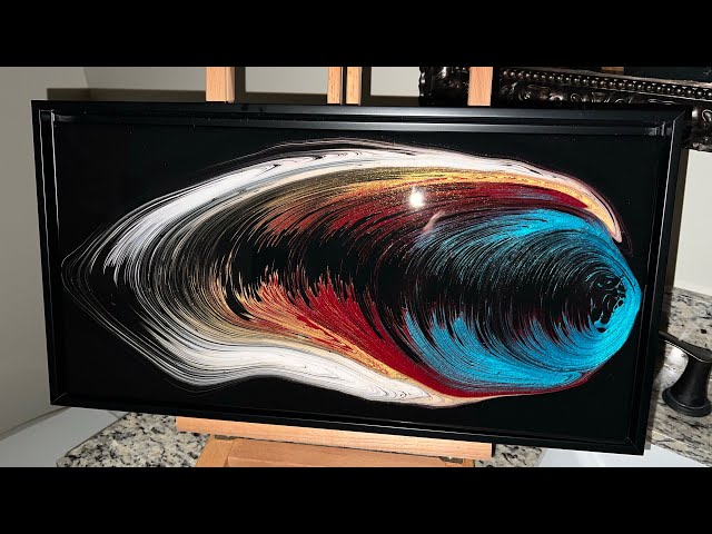 #169 How To: Fluid Acrylic Angel Wing Pour with 4 Colors-Gorgeous Results! Patience Required!