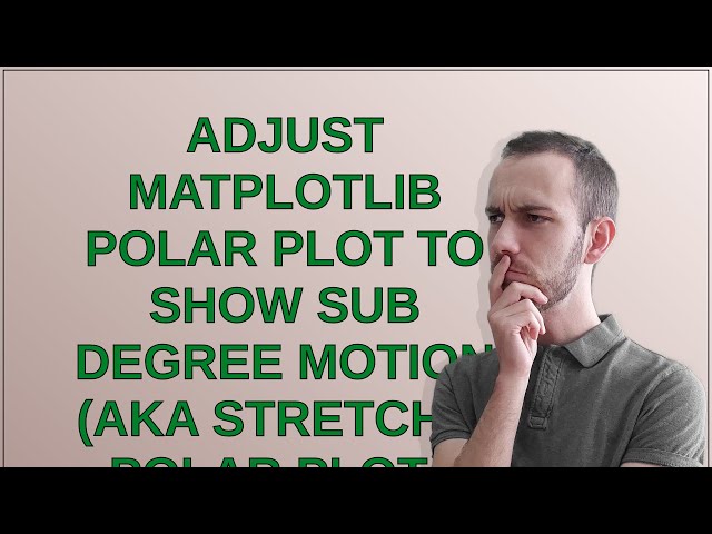 Adjust Matplotlib Polar Plot to Show Sub Degree Motion (AKA Stretch a polar plot() slice)