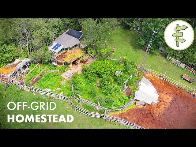 12 YEARS Living Off-Grid on a Sustainable Homestead in a Self-Built Cob Home