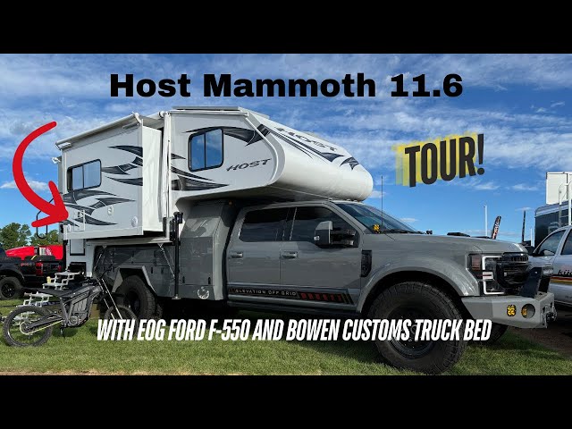 Tour of the 2025 Host Mammoth 11.6 triple-slide truck camper.