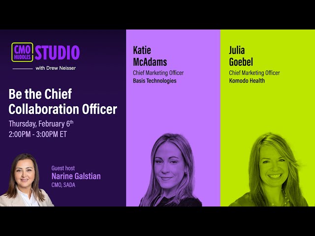 Be the Chief Collaboration Officer | CMO Huddles Studio