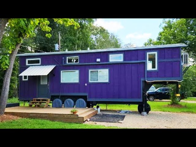 Absolutely Gorgeous BIG Purple Tiny House with 3 Bedrooms