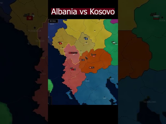 Albania vs Kosovo #ageofhistory2ii #history #map #ageofhistory #mapping #ageofhistory2 #historymap