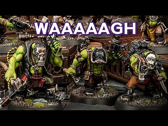 Workin' on Paintin' the Ork Kommando's