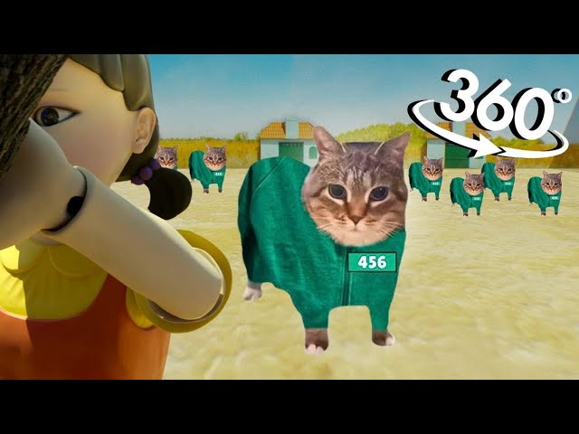 U II A IO UI A I O x Mingle Game Song - is lost in 360° Video | VR | ( OIIAOIIA CAT meme )