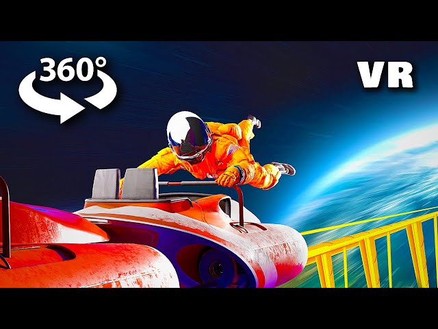 VR 360° SPACE ROLLER COASTER || Virtual Reality