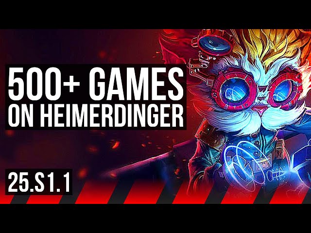 HEIMERDINGER vs FIORA (TOP) | 500+ games | KR Master | 25.S1.1