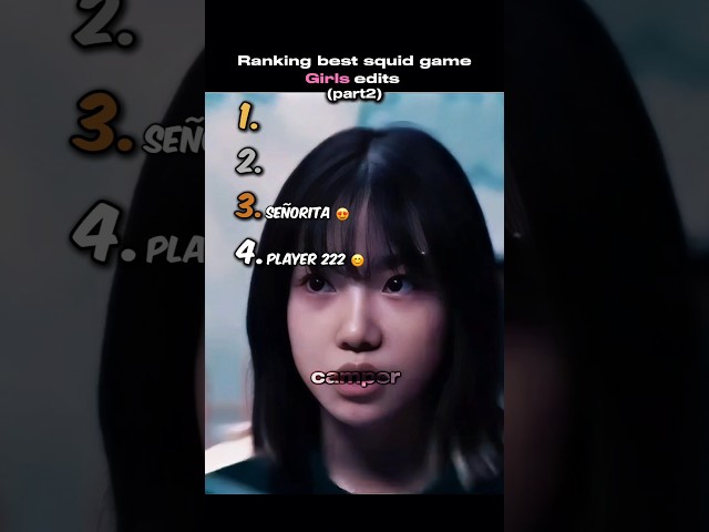 squid game 2 girls edits pt2 #squidgame2 #edits #tiktok