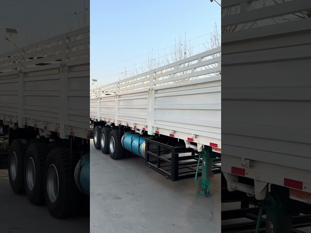 3 axles fence trailer