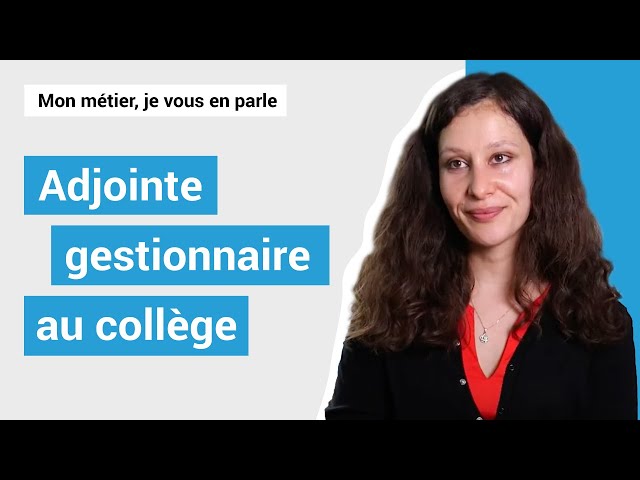 Adjointe gestionnaire au collège