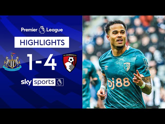 Kluivert hat-trick ends Magpies' win streak | Newcastle 1-4 Bournemouth | Premier League Highlights