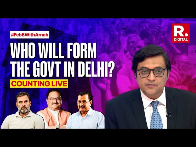 Delhi Election Results With Arnab LIVE: Early Trends Favour BJP | AAP vs BJP | Kejriwal