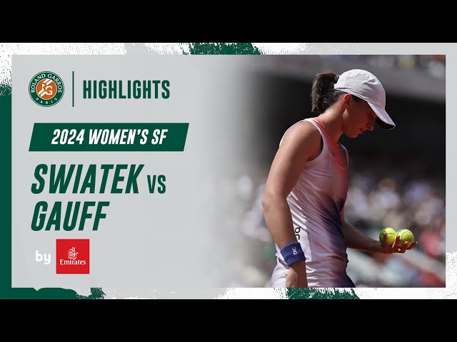 Swiatek vs Gauff Semi-final Highlights | Roland-Garros 2024