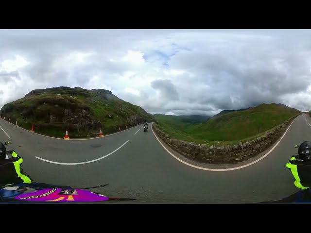 Full 360 motorcycle ride over the pen y pass