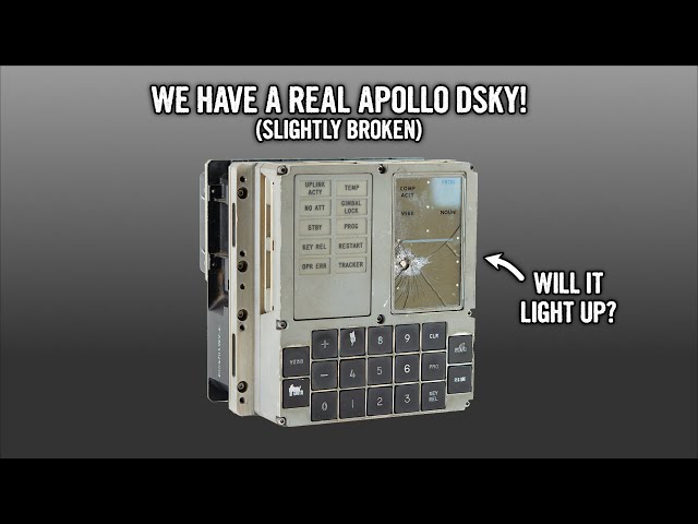 Apollo DSKY - part 1: we have a real (and broken) DSKY!