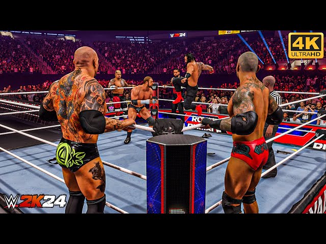 WWE 2K24 - The Bloodline vs. Evolution | Tag Team Elimination Match | PC [4K60]