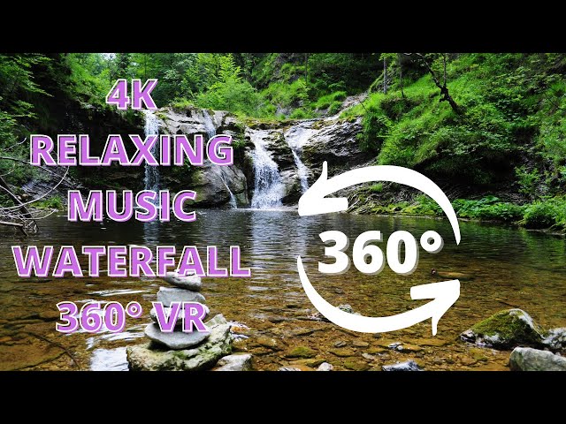 4K RELAXING WATERFALL VR 360 WITH AMBIENT SPA MUSIC