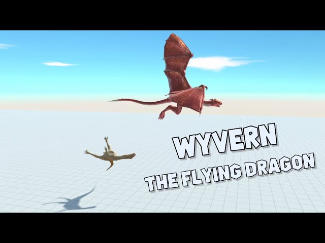 WYVERN "THE FLYING DRAGON" vs ALL DINOSAURS and Other UNITS | Animal Revolt Battle Simulator