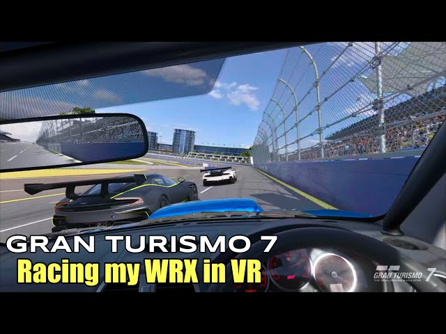 Racing my WRX in Gran Turismo 7 on PSVR2 PS5 Pro aka Learning the value of car adjustments (No HUD)