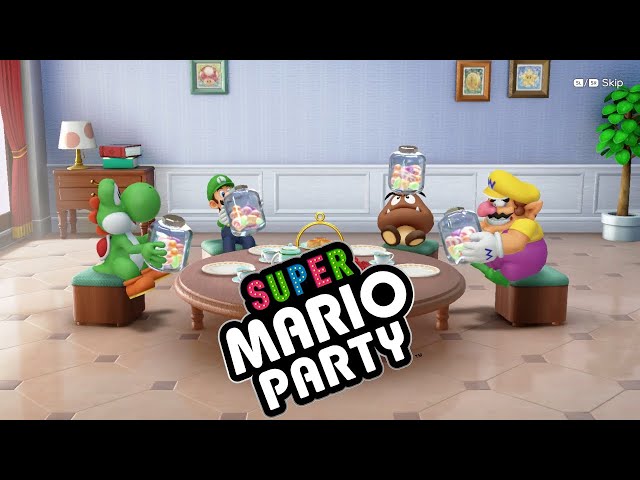 Super Mario Party Candy Shakedown Minigames Yoshi vs Luigi vs Goomba vs Wario