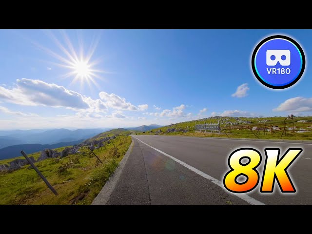 VR180 Trip Road to the sky 8K Video