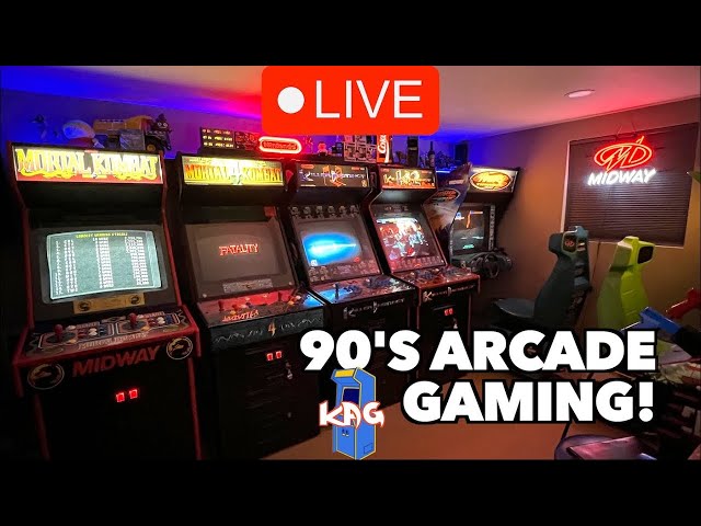 Time Traveling back to a 90's Arcade LIVE | Mortal Kombat Killer Instinct & More Classics!