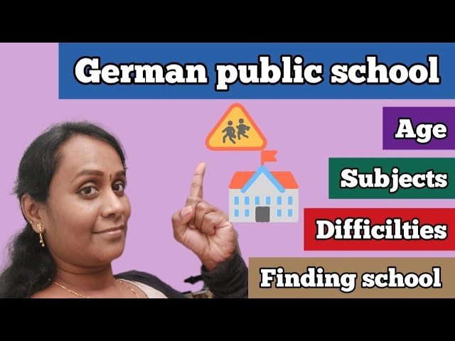 German public primary schools (topics in the description - age, type, subjects etc | with captions)