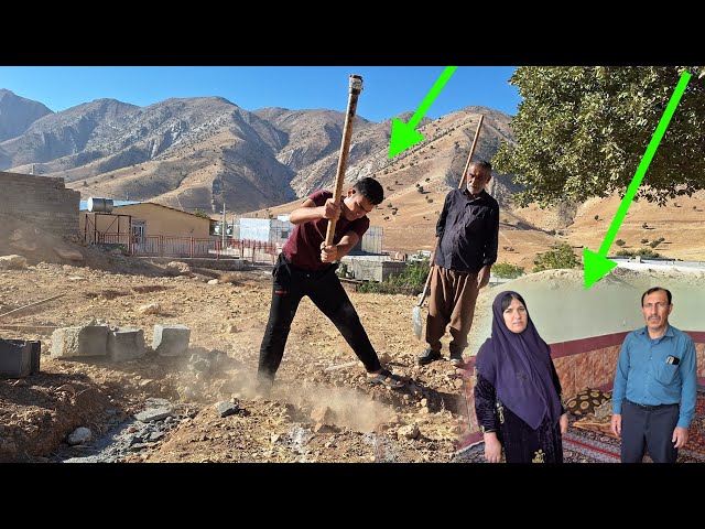 Building a house with love: Ali Asghar and Maryam on the way to building a house.