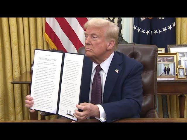 Trump signs executive orders declassifying JFK, RFK and MLK Jr. records (Jan. 23, 2025)