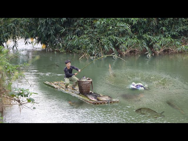 Making Bamboo rafts, Fishing streams & bringing fish to market sell, Gardening, growing on new land