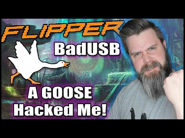 Flipper Zero BadUSB Hacking!  Stealing credentials with a GOOSE?!?! 🐬 😱 🦢😆