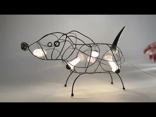 X Ray Dog Table Lamp