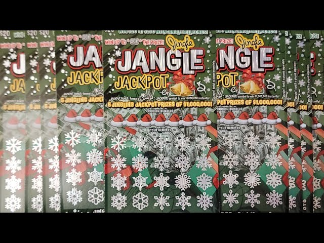 JINGLE JANGLE JACKPOT $180 OF PA LOTTERY $20 CHRISTMAS SCRATCH OFF TICKETS #lottery #palottery #win