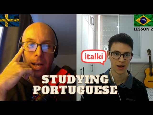 Studying Portuguese on Italki (lesson 2, part 1) - ser/estar