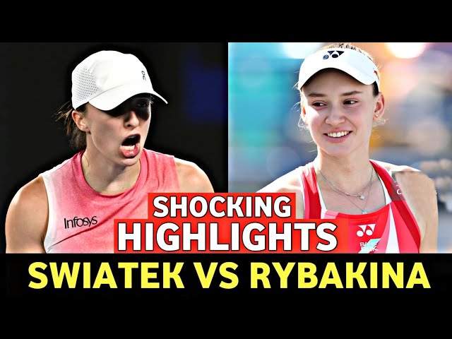 Elena Rybakina vs Iga Swiatek Shocking Match Highlights Tennis Today - Doha Classic