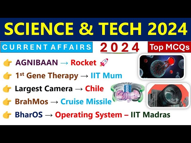 Science & Technology 2024 Current Affairs | SCI & Tech 2024 Current Affairs | Current Affairs 2024 |