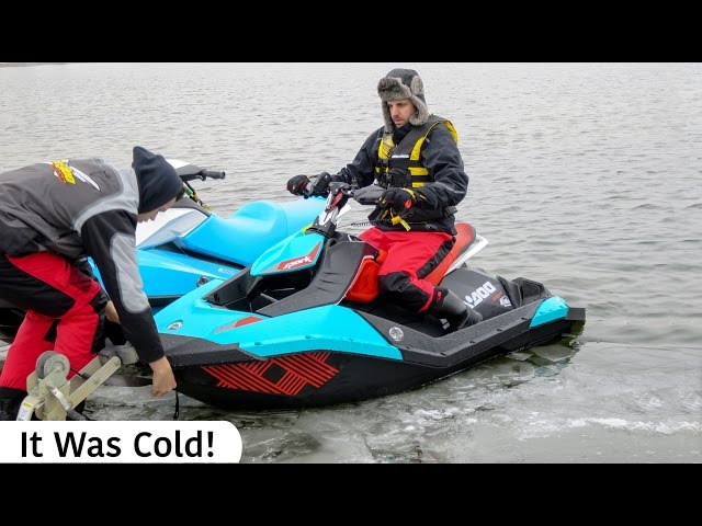 Good idea? November Sea-Doo lake test in Canada