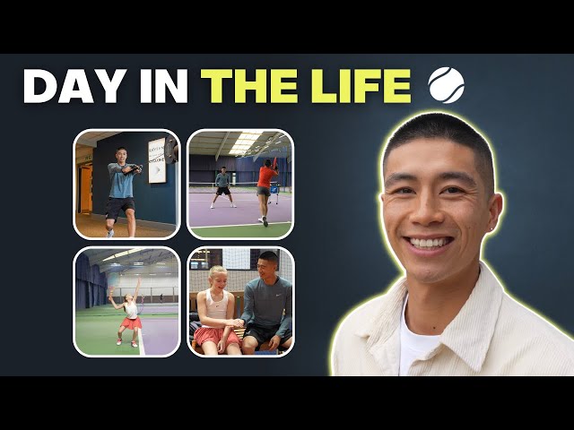 A day in the life of a tennis coach #tennis