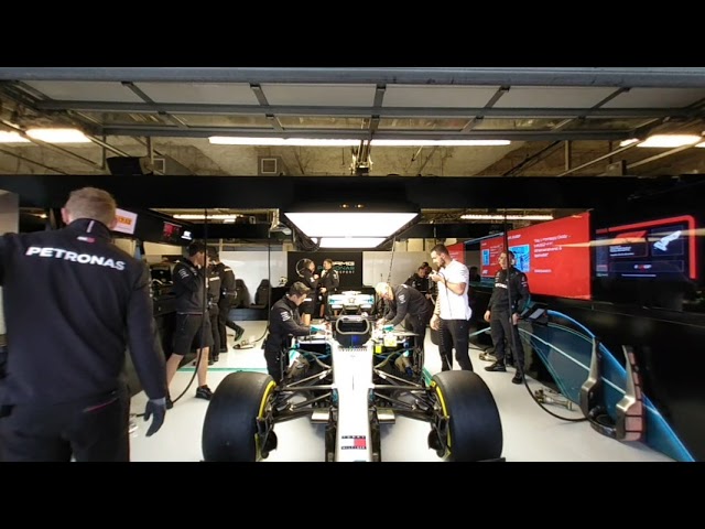 Inside Mercedes Benz Petronas F1 Garage at Austin USGP