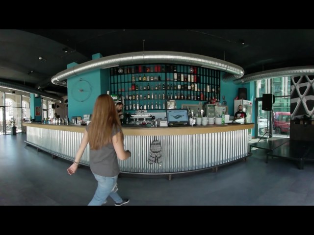 Vinyl Cafe Bar 4K 360 Video