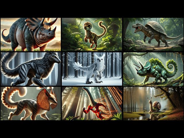 Amazing Jurassic Hybrid Animals | Animal Hybrids Fusion | Dinosaur with Other Species | Chimerapedia