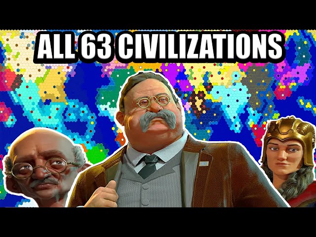 Conquering ALL 63 Nations on the Earth in Civ 6 - Deity Challenge