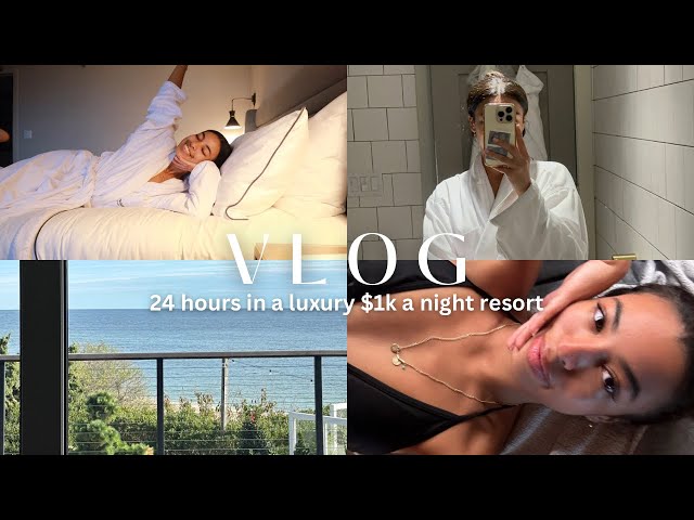 WEEKLY VLOG ♡ 24 hours in a luxury hamptons $1K a night resort