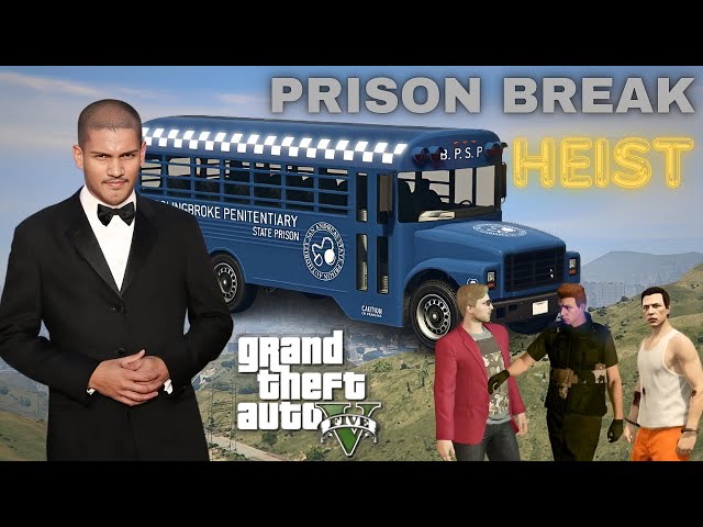 THE PRISON BREAK HEIST | GTA V ONLINE | GAMEPLAY #pcgaming #gta #gta5 #gaming