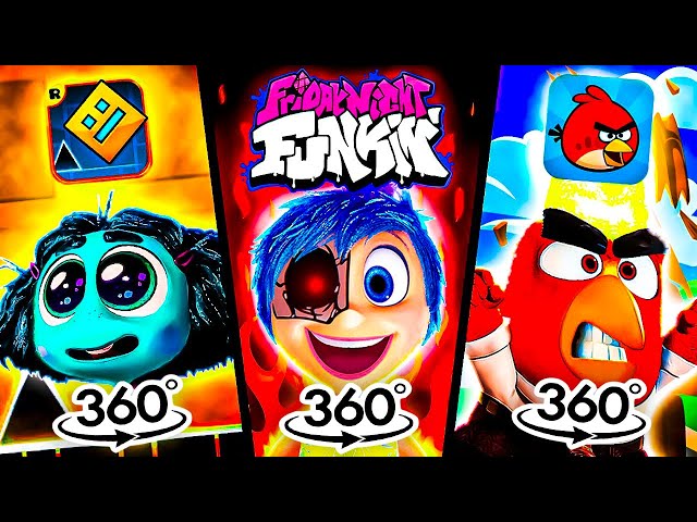 360º VR - Inside Out 2 but Popular Mobile Games