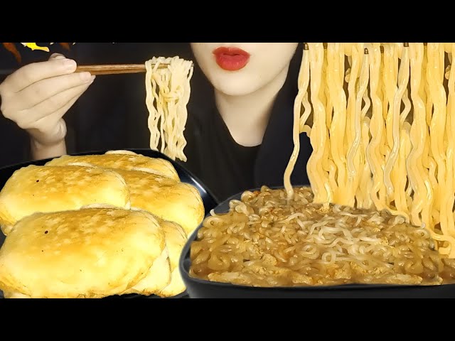 ASMR EATING Corndog, Spicy Soup Noodles Mukbang |Spicy Noodles Challenge